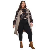 AUTOGRAPH - Plus Size Womens Pants - Black All Season Ponte Leggings - Trousers - High Waist - Super Stretch - Elastane - Work Clothes - Office Wear