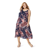 BeMe - Plus Size - Womens Dress - Sleeveless Hanky Hem Lace Dress