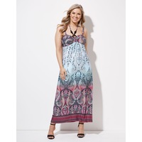 CROSSROADS - Womens Dress - Necklace Border Maxi.
