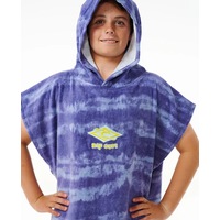 Rip Curl Kids Ocean Blue Tie Dye Hooded Towel