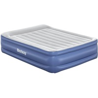 Bestway Queen Air Mattress with AC Pump, Inflatable Bed for Camping, Indoor/Outdoor Use, Includes Carry Bag, Pillow, Flocked Surface