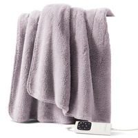 Sunbeam Feel Perfect Cosy Sherpa Fleece Heated Throw