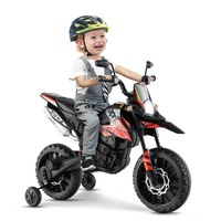 Babyjoy 12V Kids Motorcycle Aprilia Licensed Electric Ride-on Motorbike w/USB/Music/Headlight Battery Powered Red