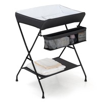 Babyjoy Baby Changing Tables Foldable Nursery Diaper Changing Station w/Storage Basket & Shelf
