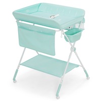 Babyjoy Folding Baby Changing Tables Nursery Diaper Changing Station w/Water Basin & Wheels Blue
