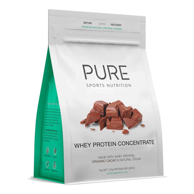 Pure Whey Natural Protein Powder 1kg Cacao Chocolate Australia