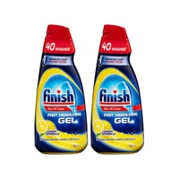 Finish All In 1 Max Dishwashing Gel Lemon 2 x 1L