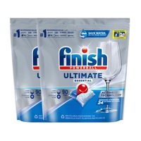 2 Pack Finish Powerball 90 Pack Ultimate Essential Dishwasher Tablets