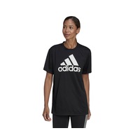 ADIDAS WOMENS BOYFRIEND T-SHIRT - BLACK / WHITE