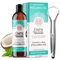 Gurunanda Oil Pulling with Coconut Oil and Peppermint Oil 237ml