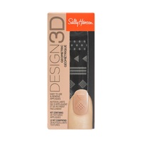 Sally Hansen Design 3D Textured Appliques 28pk - 300 Geometric