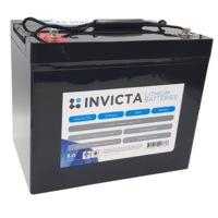 Invicta 12V 75Ah Lithium Battery with 4 Series Functionality