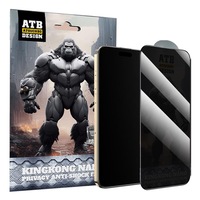 2 PCS ATB King Kong Series Flexible Ceramic Nano Glass Film 2.5d 30 degree Anti-Spy Privacy Screen Protector for iPhone 15