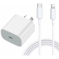 iPhone Fast Charger 20W Type-C PD Wall Charger with 2m/6FT Cable Compatible with iPhone 14/13/12/11 Pro XS Max iPad AirPods