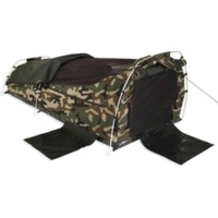 Sahara Nomad King Single Dome Canvas Swag & Bag - Camo