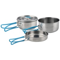 Traverse 3 piece Stainless Steel Camping Cookset