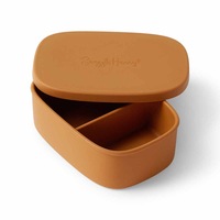 Snuggle Hunny Silicone Medium Lunch Box Chestnut