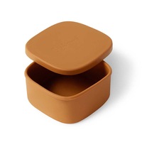 Snuggle Hunny Silicone Snack Box Chestnut