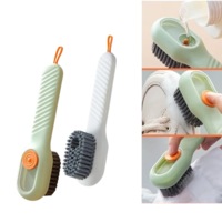 1pcs Multifunction Shoe Brush Soft Bristled Liquid Filled Up Wash Shoe Cleaning Tools Clothes Board Clean Kitchen Accessories