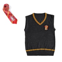 Kids Gryffindor Vest & Tie Harry Potter Costume Hogwarts Cosplay Book Week Dress Up