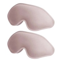 2Pcs Travel Sleep Eye Mask Soft 3D Deep Contoured Eye Covers Sleeping Blindfold -Pink