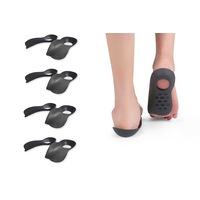 4 Pairs Orthotic Insoles For Plantar Fasciitis High Arch Support Shoe Inserts Men Women