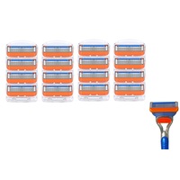 4 Sets of 4 Pcs Replacement 5 Blades Razor Blades for Men Razor Refills for Gillette