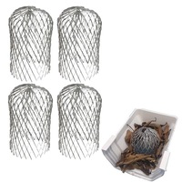 4pcs Strainer Leaves Blocker Expand Alloy Filter Gutter Guard-