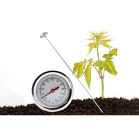 50cm Waterproof Stainless Steel Soil Thermometer 0-120 Celsius for Outdoor Planting
