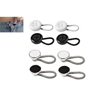 8Pcs Button Extenders Flexible Elastic Collar for Men Women Shirts Pants