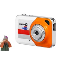 Digital Camera Portable Megapixels Video Camera with 32G Memory Card for Kids Adults-Orange