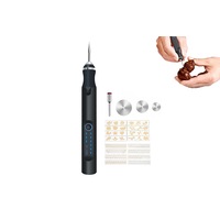 Electric Micro Engraver Pen DIY Engraving Tool Kit Cordless Portable Rechargeable Engraving Pen-Black