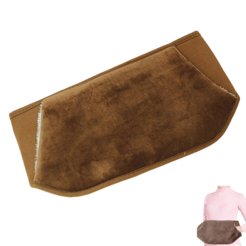 Hot Water Bag Warm Plush Hand Waist Warmer Cover Belt for Neck Hand -Coffee Unbranded