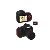 Multifunctional Kids Camera Digital Camera for Kids with 32GB Memory Card Camera for Christmas Birthday Festival Gift-Black
