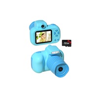 Multifunctional Kids Camera Digital Camera for Kids with 32GB Memory Card Camera for Christmas Birthday Festival Gift-Blue