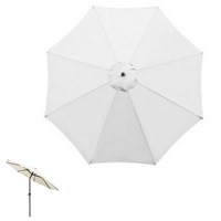 Patio Umbrella Replacement Outdoor Canopy Table Market Yard Umbrella Top Cover -Beige