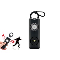 Personal Alarm Self Defense Keychain for Women and Elders-Black