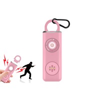 Personal Alarm Self Defense Keychain for Women and Elders-Pink