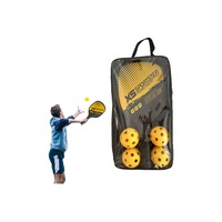 Pickleball Paddles Set with 4 Pickleball Balls and Carry Bag-Yellow