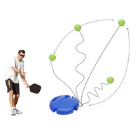 Pickleball Training Set Portable Rebound Practice Tool with Rope for Outdoor Indoor Practicing Tennis