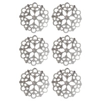 Petal Doily Metal Charms (2pc) ULT158045