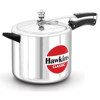 Hawkins Classic Aluminum Pressure Cooker 10 Litres - Silver - Wide - CL10