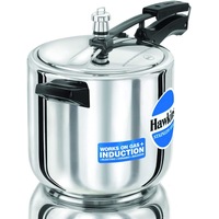 Hawkins Stainless Steel Pressure Cooker 6 Litres - Silver - Induction Compatible - HSS60