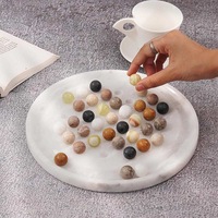 25cm Peg Solitaire Game - Premium Marble Edition