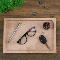 Discover elegance with our versatile, easy-to-clean Marble Rectangular Tray