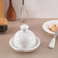 Stylish Marble Butter Dish Elevate Your Table Setting with Elegance