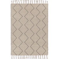 Leilani Zig-Zag Wool Blend Ash Rug