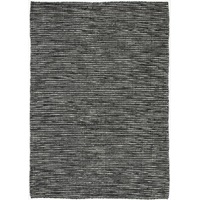 Nordic Black & White Reversible Wool Rug