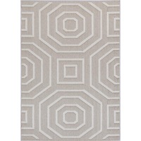 Vanuatu Lui Beige Geometric Flatweave Rug