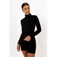 Hastings Sculpt Crop Jacket - Black